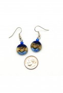 Tiny Round Glass Earrings